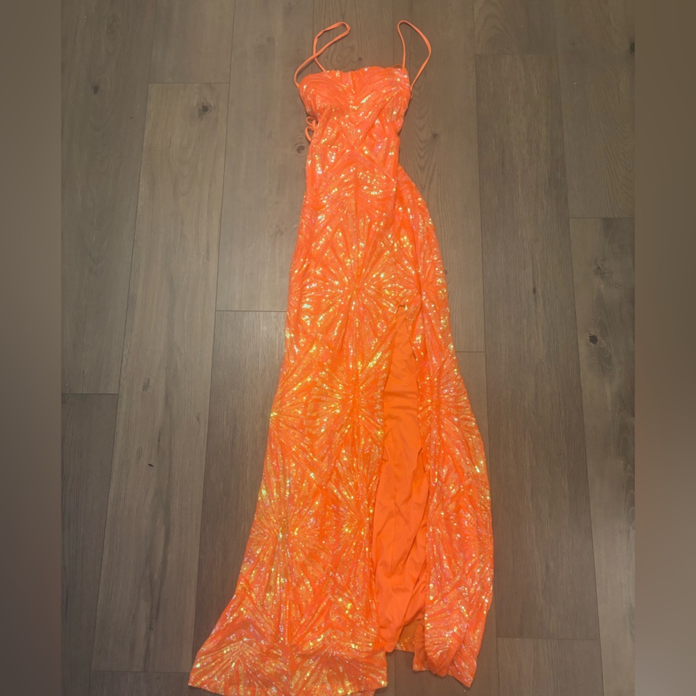 Orange Prom dress